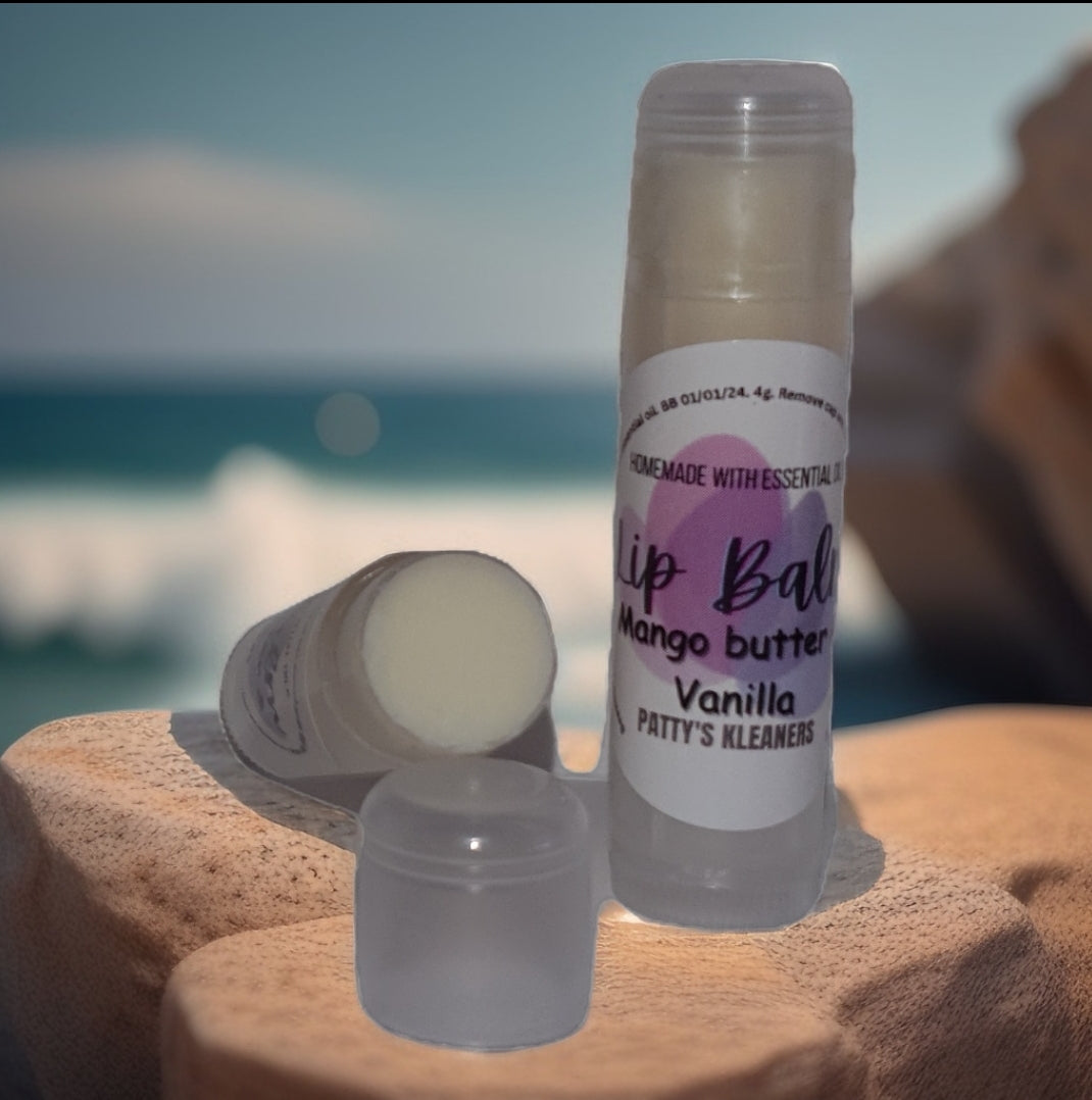 Beautiful mango butter and vanilla lip balm
